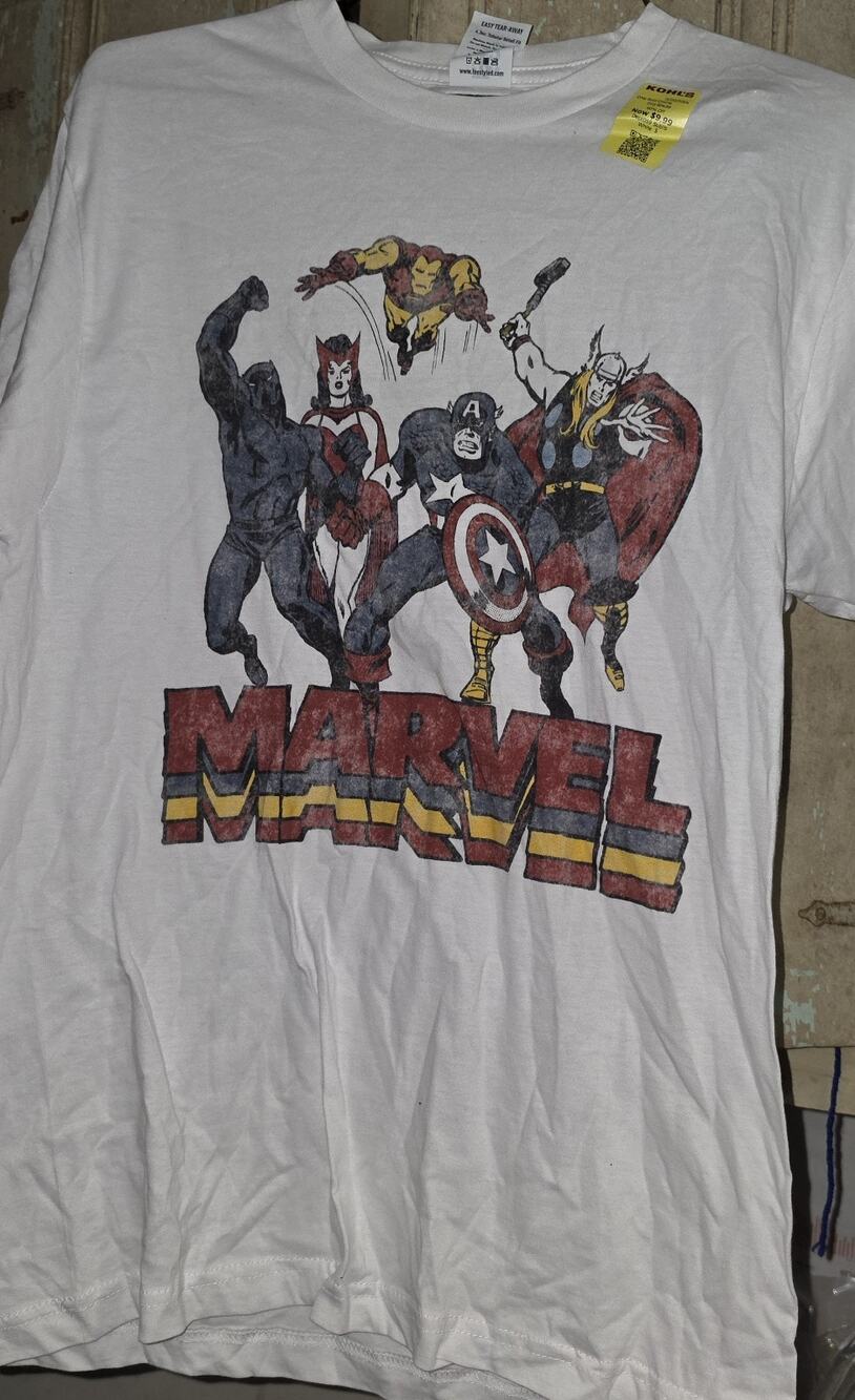 Marvel Avengers White TShirt NWT